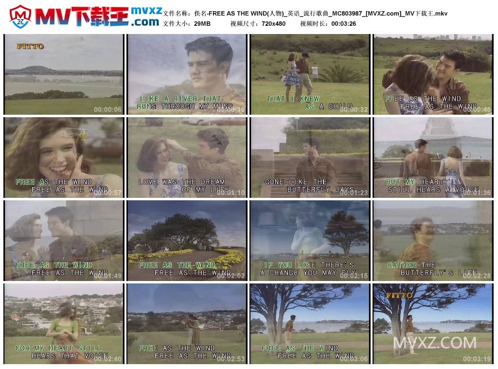 佚名-FREE AS THE WIND(人物)_英语_流行歌曲_MC803987